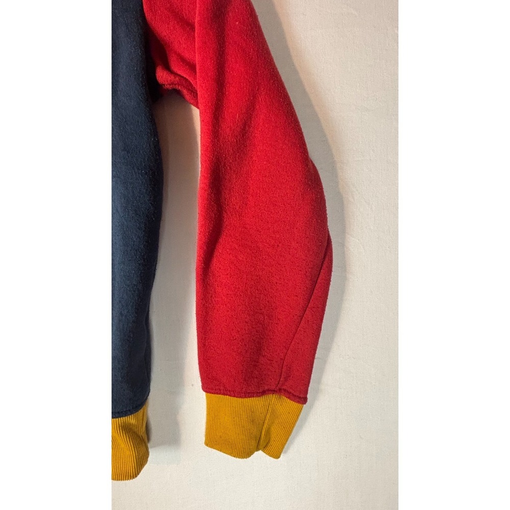 Aeropostale Hoodie Colorblock Blue Yellow‎ Red Green AERO Logo Pullover Sz S - Picture 5 of 14